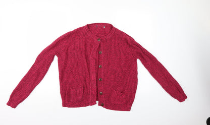 M&S Womens Purple   Cardigan Jumper Size 16