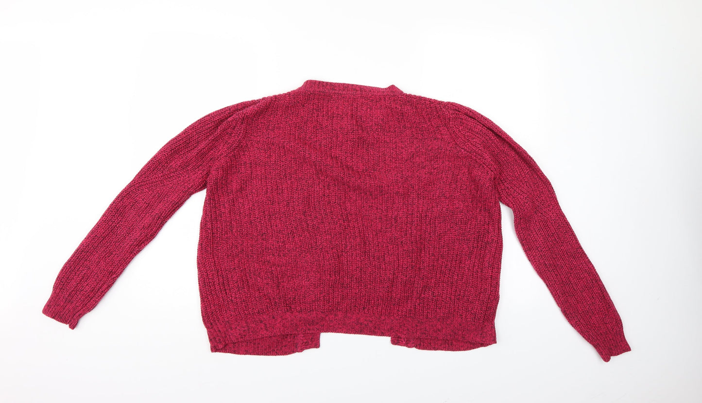 M&S Womens Purple   Cardigan Jumper Size 16
