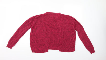 M&S Womens Purple   Cardigan Jumper Size 16