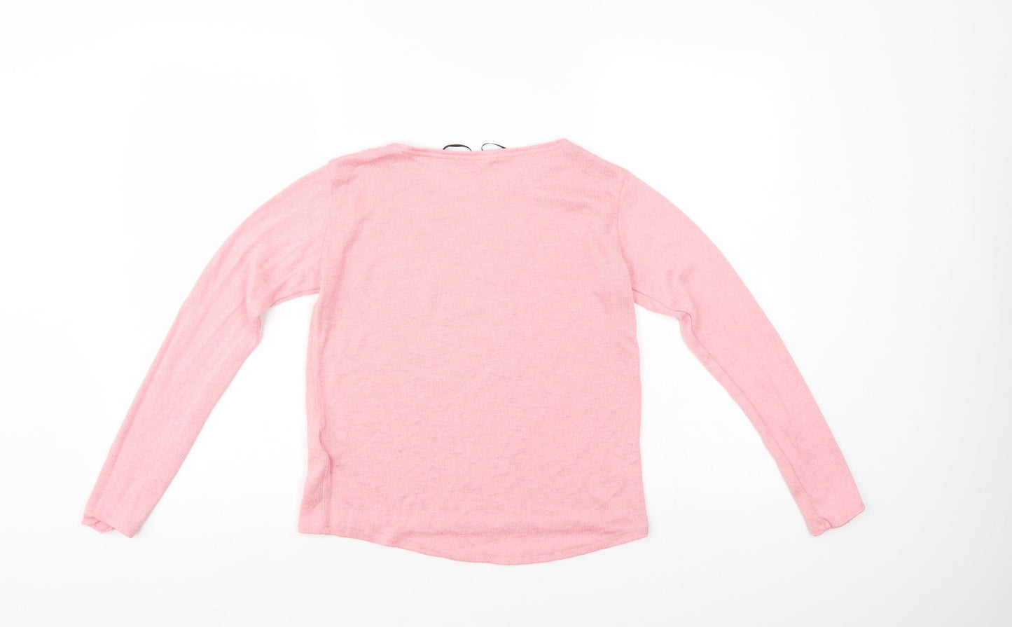 H&M Girls Pink Animal Print  Pullover Jumper Size 11-12 Years