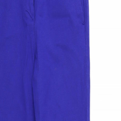 M&S Womens Blue   Jegging Trousers Size 8 L26 in