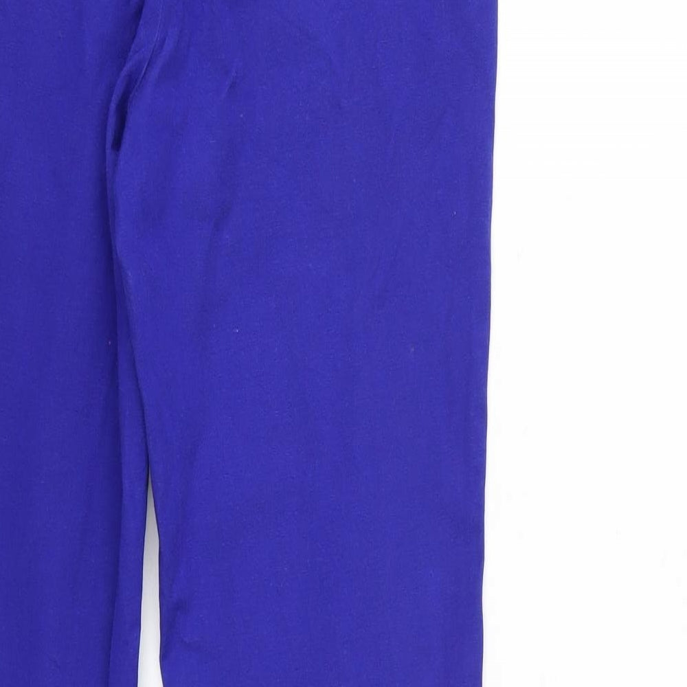 M&S Womens Blue   Jegging Trousers Size 8 L26 in