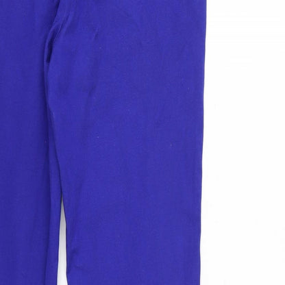 M&S Womens Blue   Jegging Trousers Size 8 L26 in