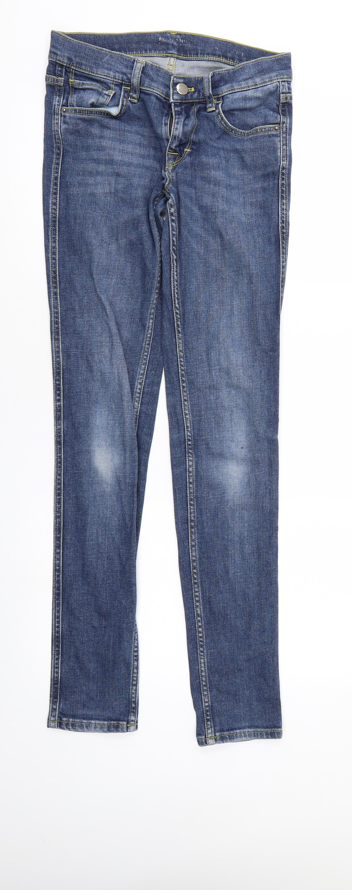 Womens UK Size  Preworn Regular Fit Straight Blue Jeans