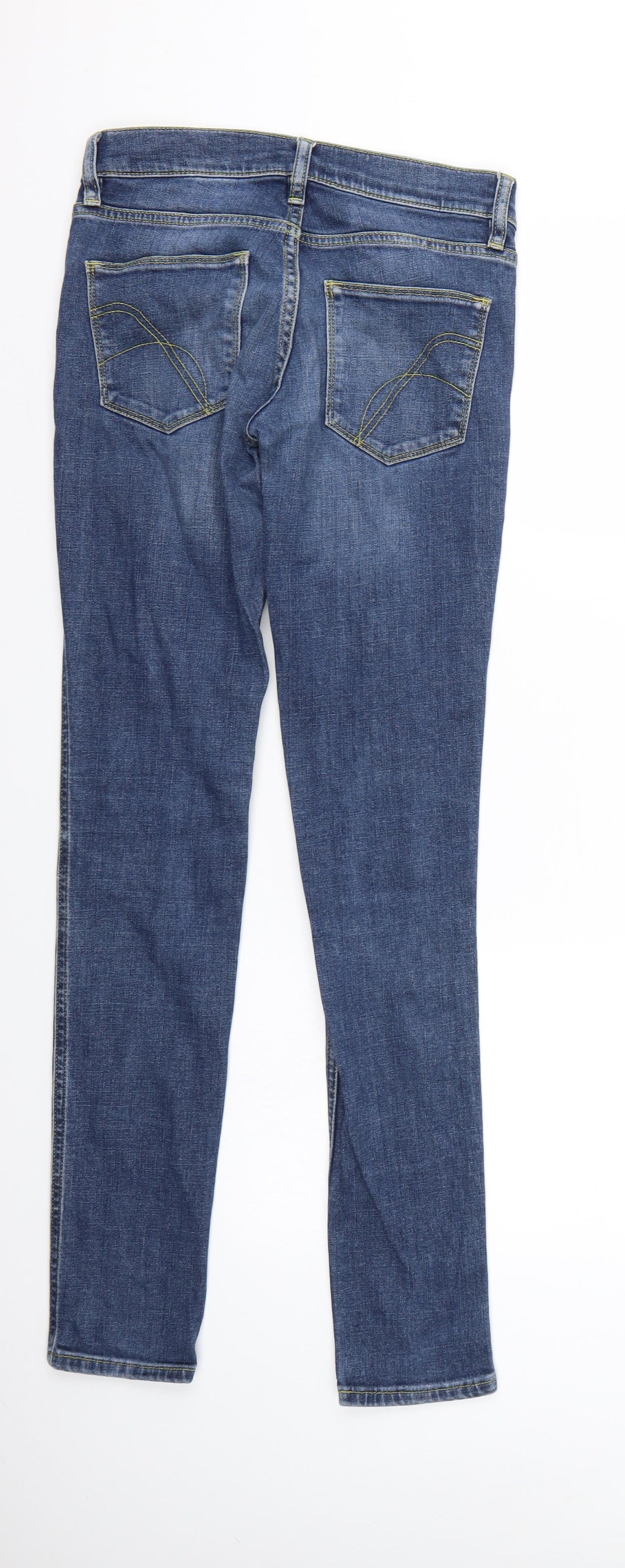 Womens UK Size  Preworn Regular Fit Straight Blue Jeans