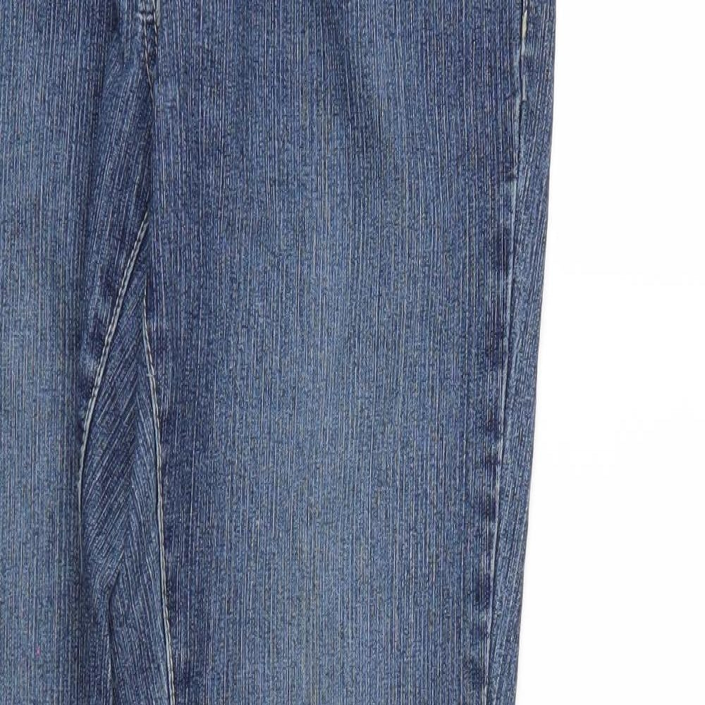 OKAY Womens Blue  Denim Straight Jeans Size 10 L30 in