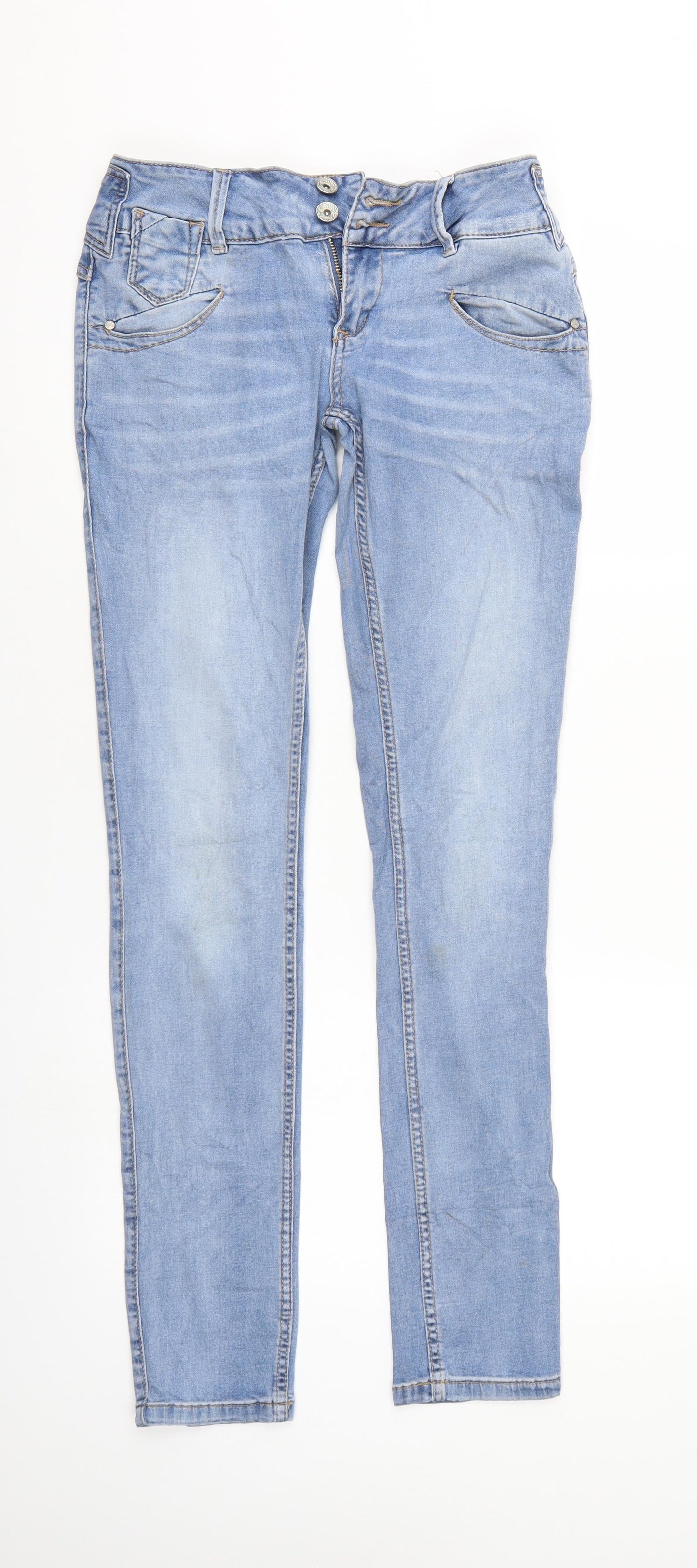 bueno vista Womens Blue  Denim Straight Jeans Size XS L30 in