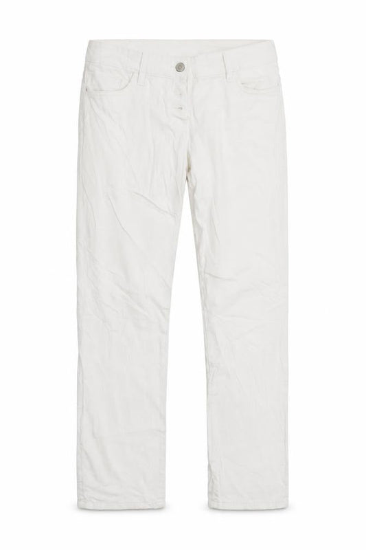 Womens UK Size 10 Blue motion Regular Fit Straight White Jeans