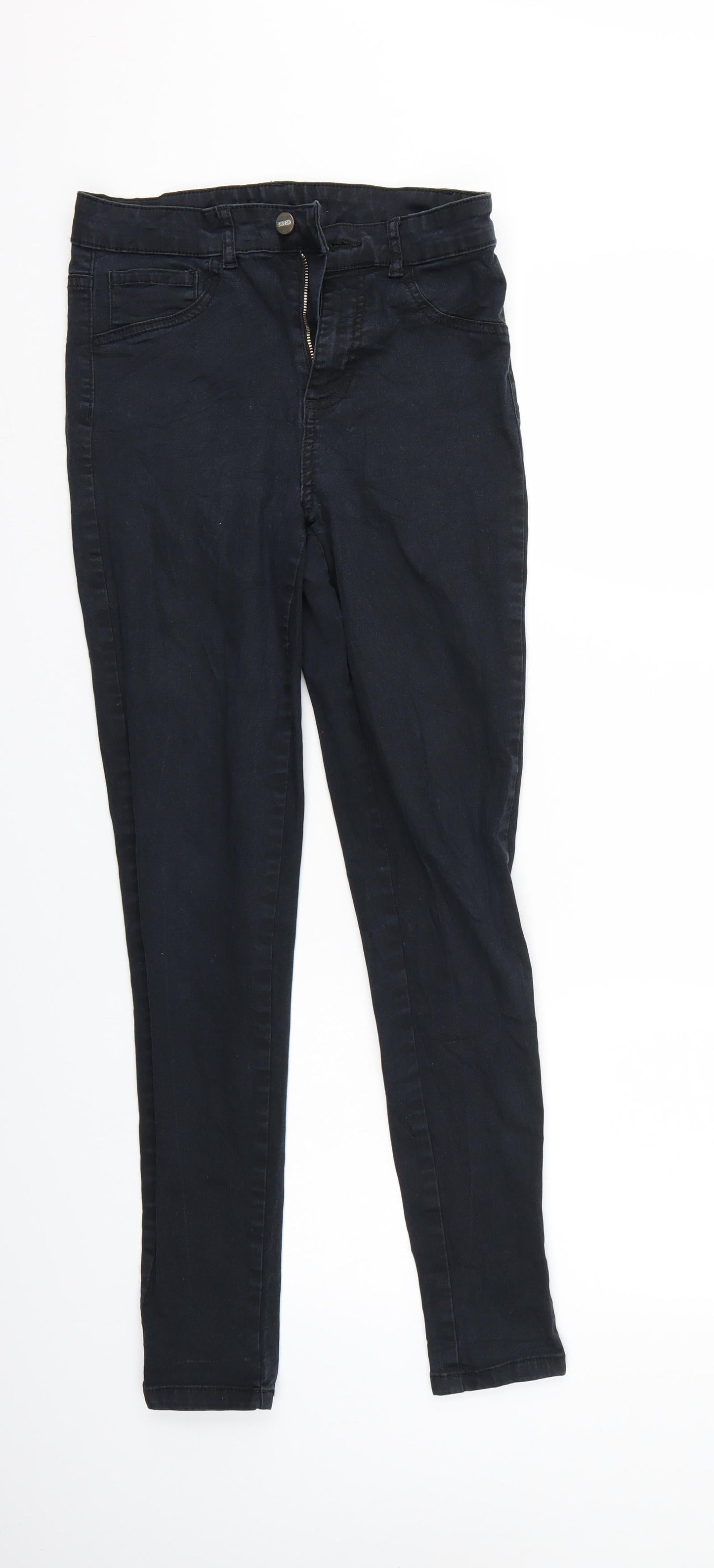 Womens UK Size  Preworn Regular Fit Skinny Black Jeans