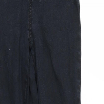 Womens UK Size  Preworn Regular Fit Skinny Black Jeans