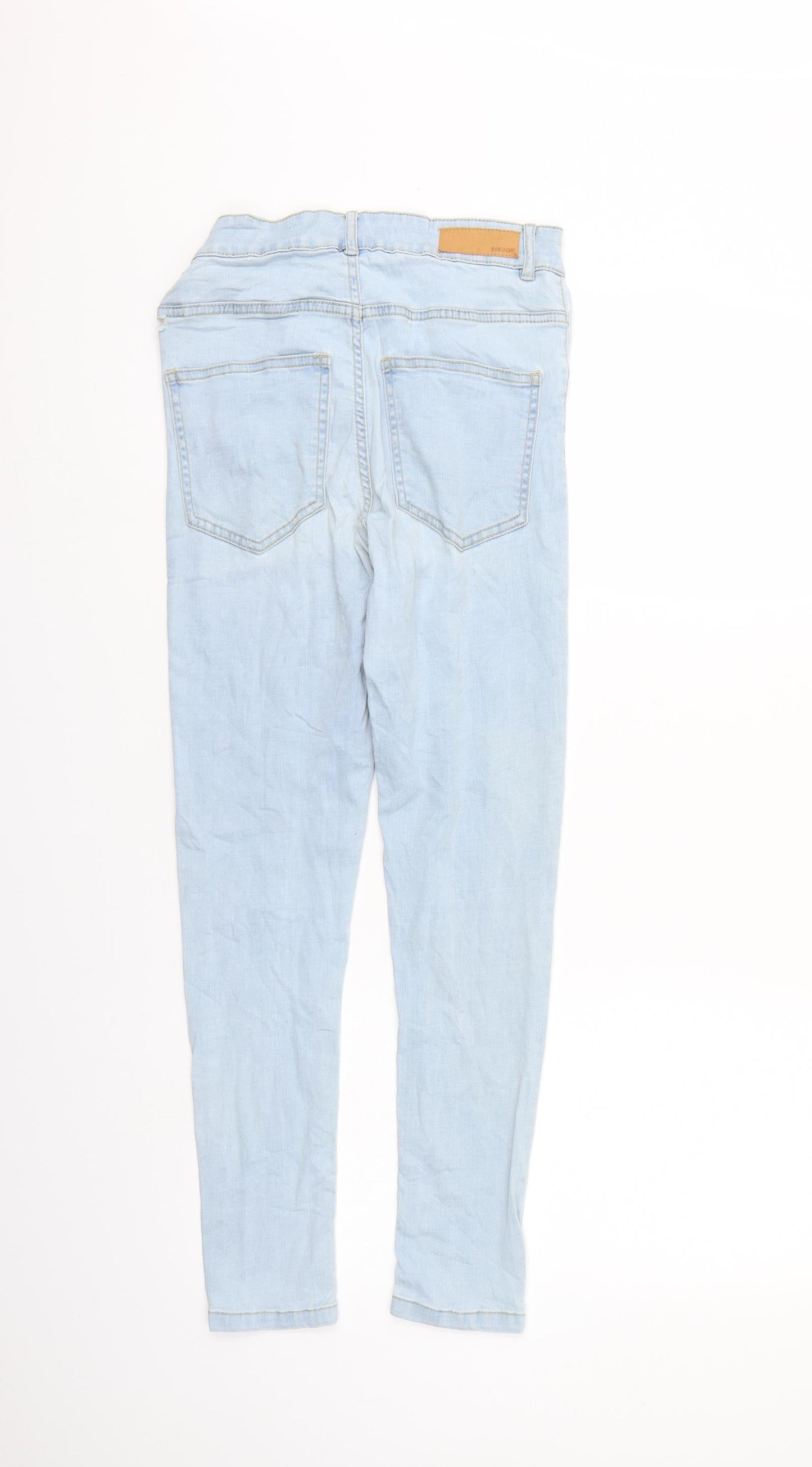 Womens UK Size S Bik Bok Regular Fit Tapered Blue Jeans