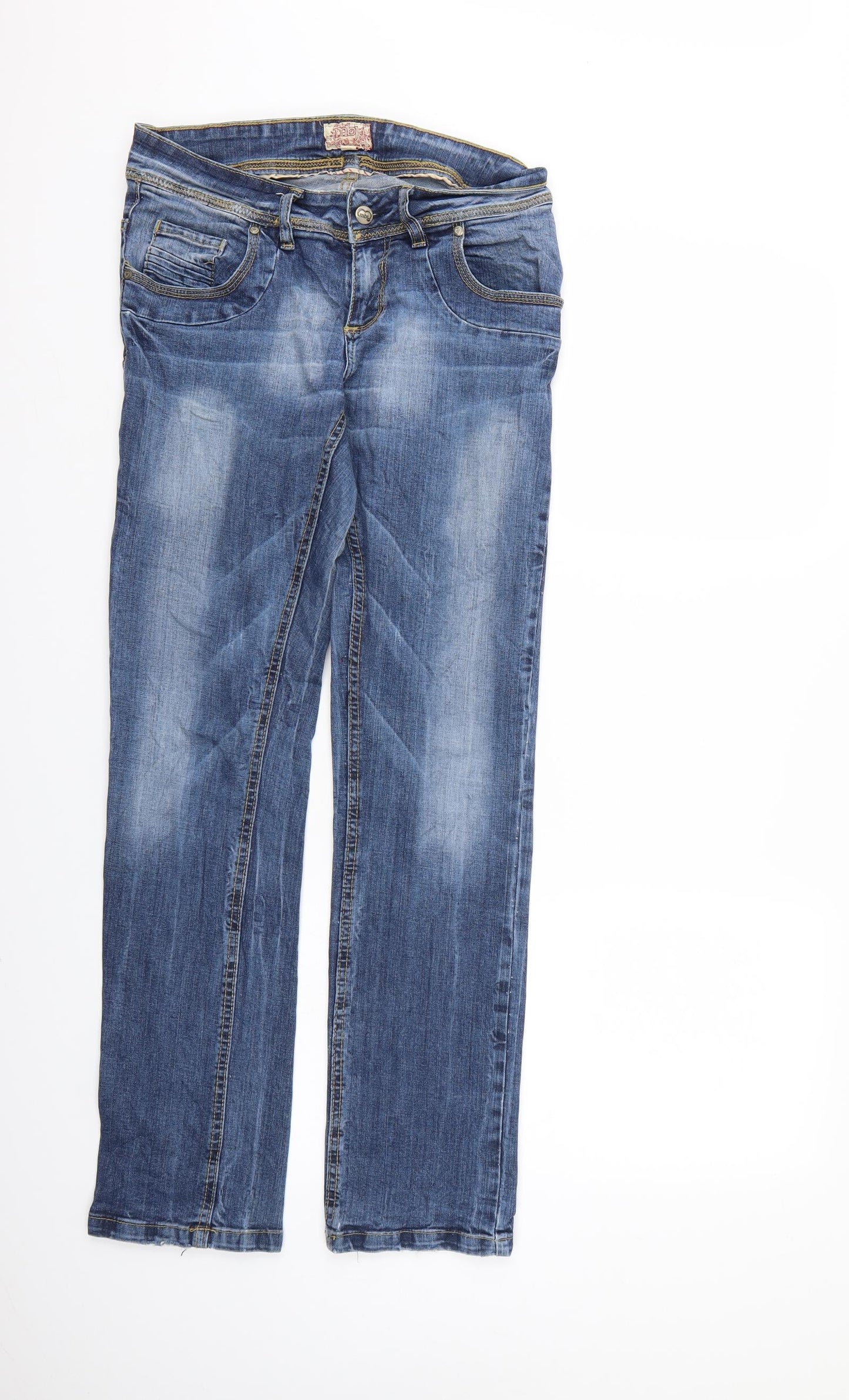 MBJ Womens Blue  Denim Skinny Jeans Size 36 in L32 in