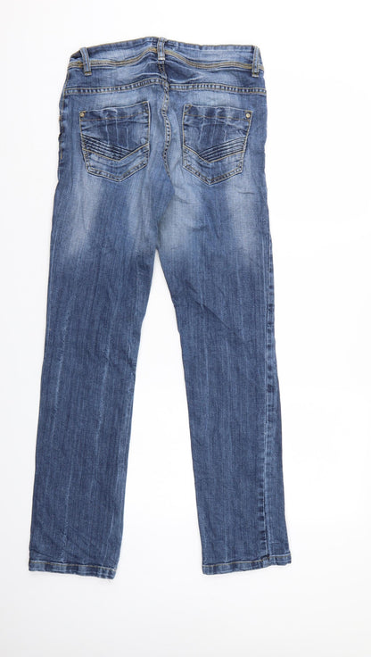 MBJ Womens Blue  Denim Skinny Jeans Size 36 in L32 in