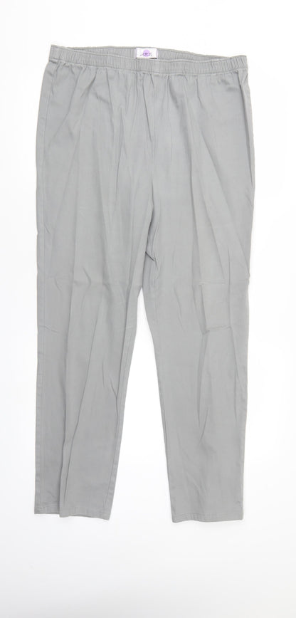 JOV Womens Grey   Trousers  Size 16 L27 in - Elastic Waist