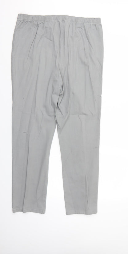 JOV Womens Grey   Trousers  Size 16 L27 in - Elastic Waist