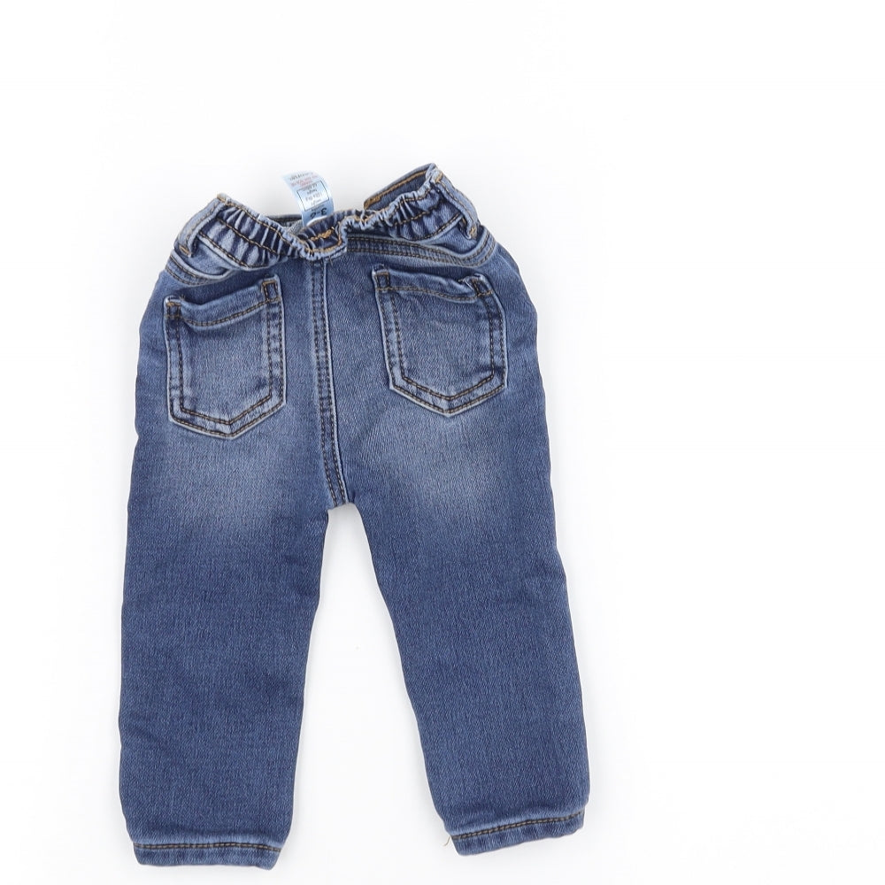 George Baby Blue  Denim Capri Jeans Size 3-6 Months
