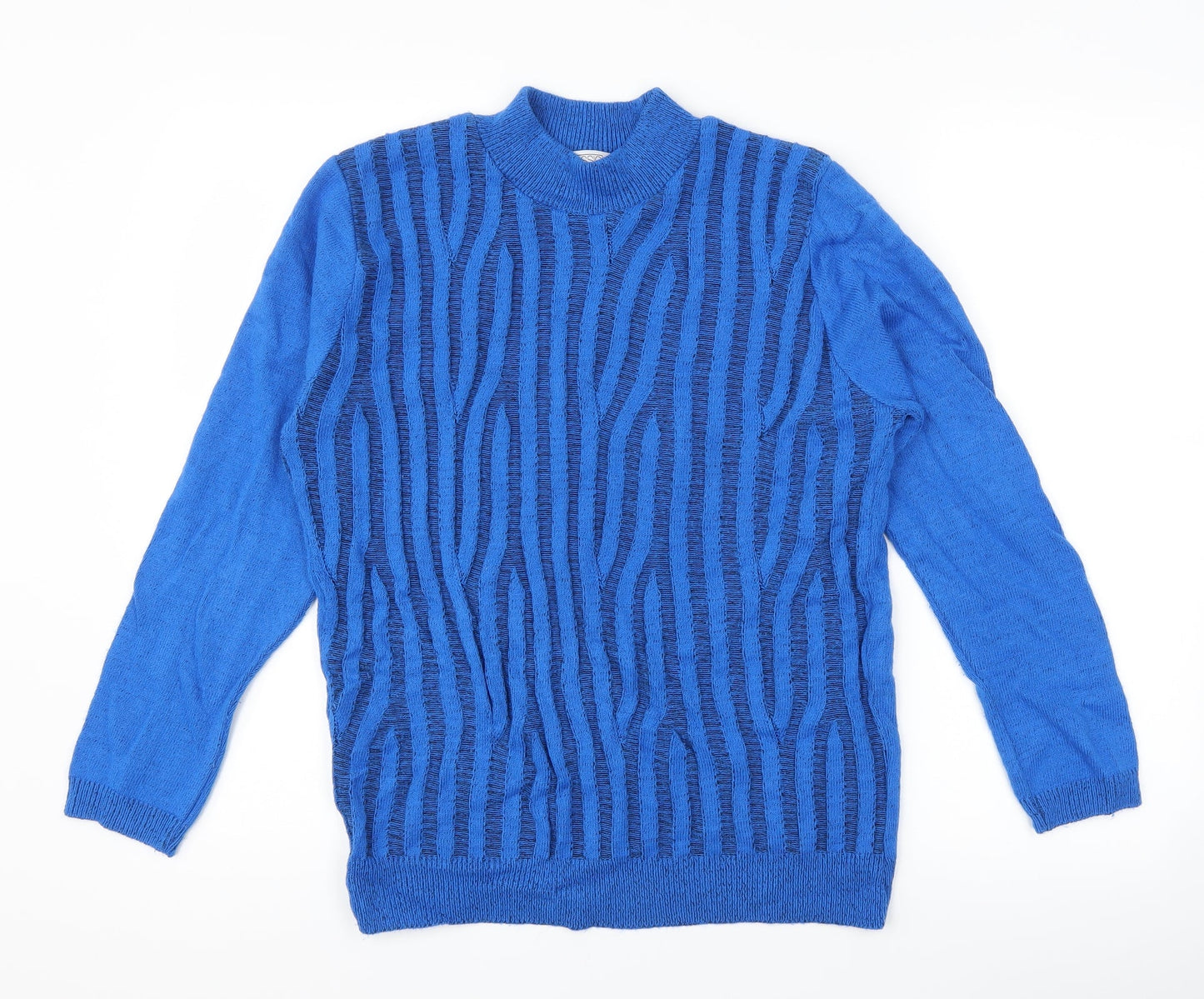 Classics Womens Blue Striped  Pullover Jumper Size L