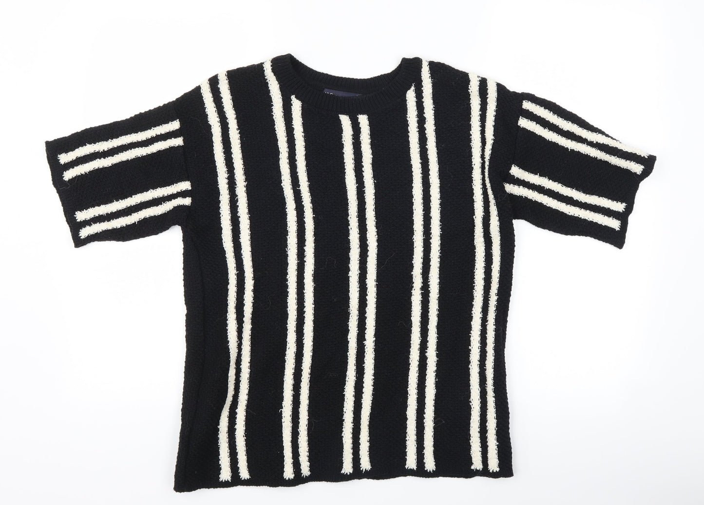 Womens UK Size 14 Marks and Spencer Black Basic T-Shirt