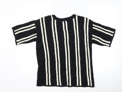 Womens UK Size 14 Marks and Spencer Black Basic T-Shirt
