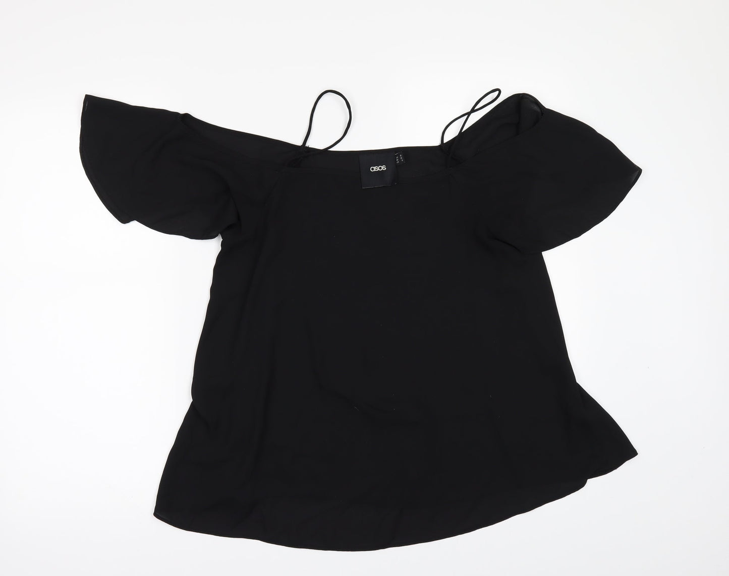 Womens UK Size 10 ASOS Black Camisole Blouse