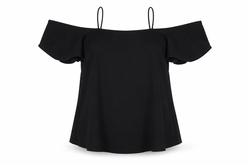 Womens UK Size 10 ASOS Black Camisole Blouse