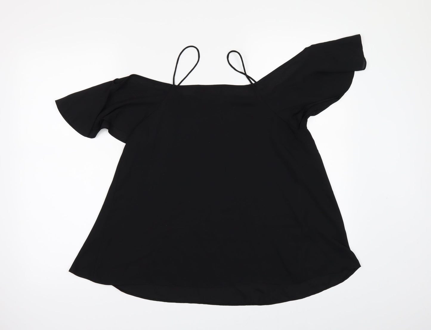 Womens UK Size 10 ASOS Black Camisole Blouse
