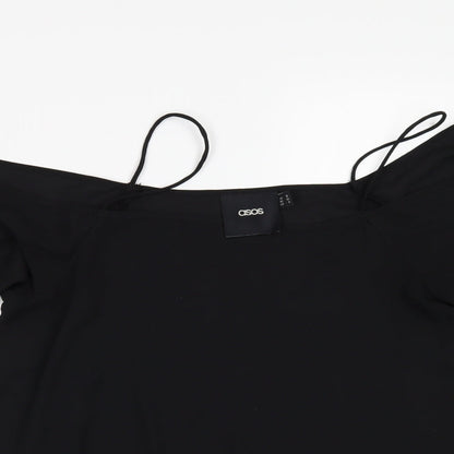 Womens UK Size 10 ASOS Black Camisole Blouse