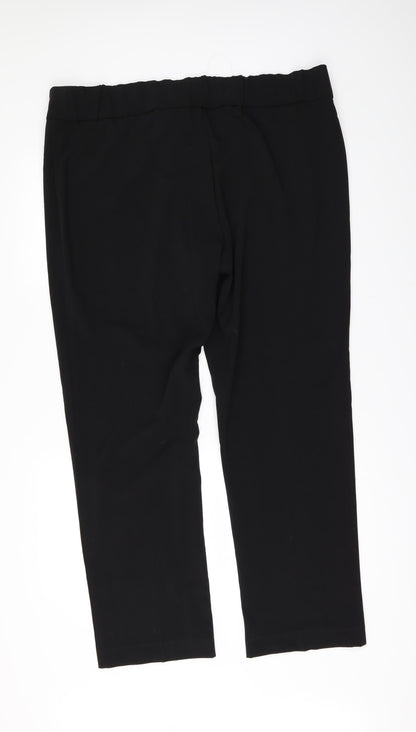 Womens UK Size 46 in So Fabulous Regular Fit  Black Trousers