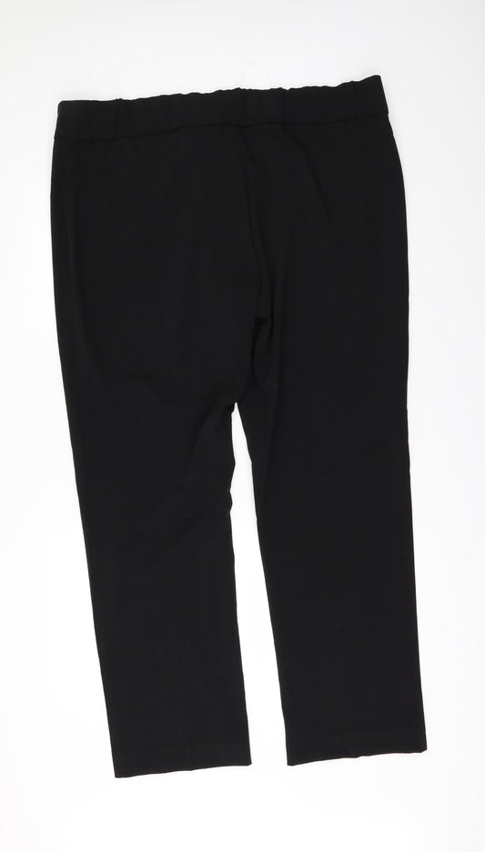 Womens UK Size 46 in So Fabulous Regular Fit  Black Trousers