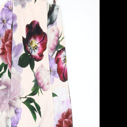 Select Womens Purple Floral  Mini  Size 12