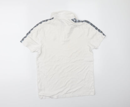 River Island Mens White    Polo Size S