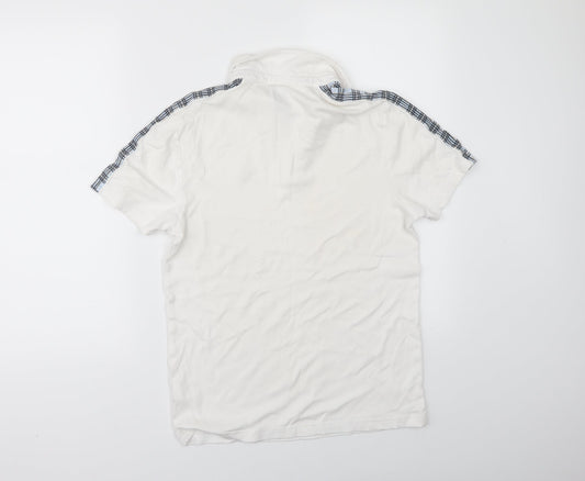 River Island Mens White    Polo Size S
