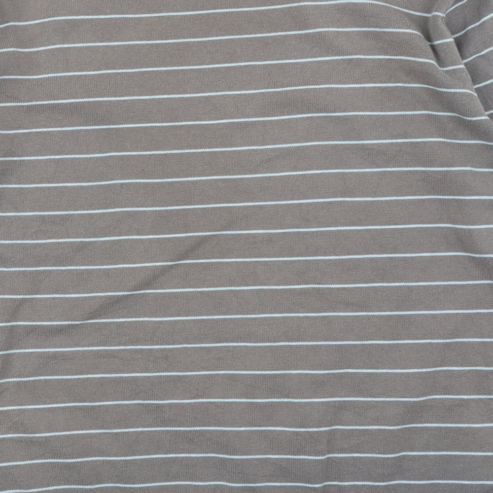 George Mens Blue Striped  Pullover Jumper Size S
