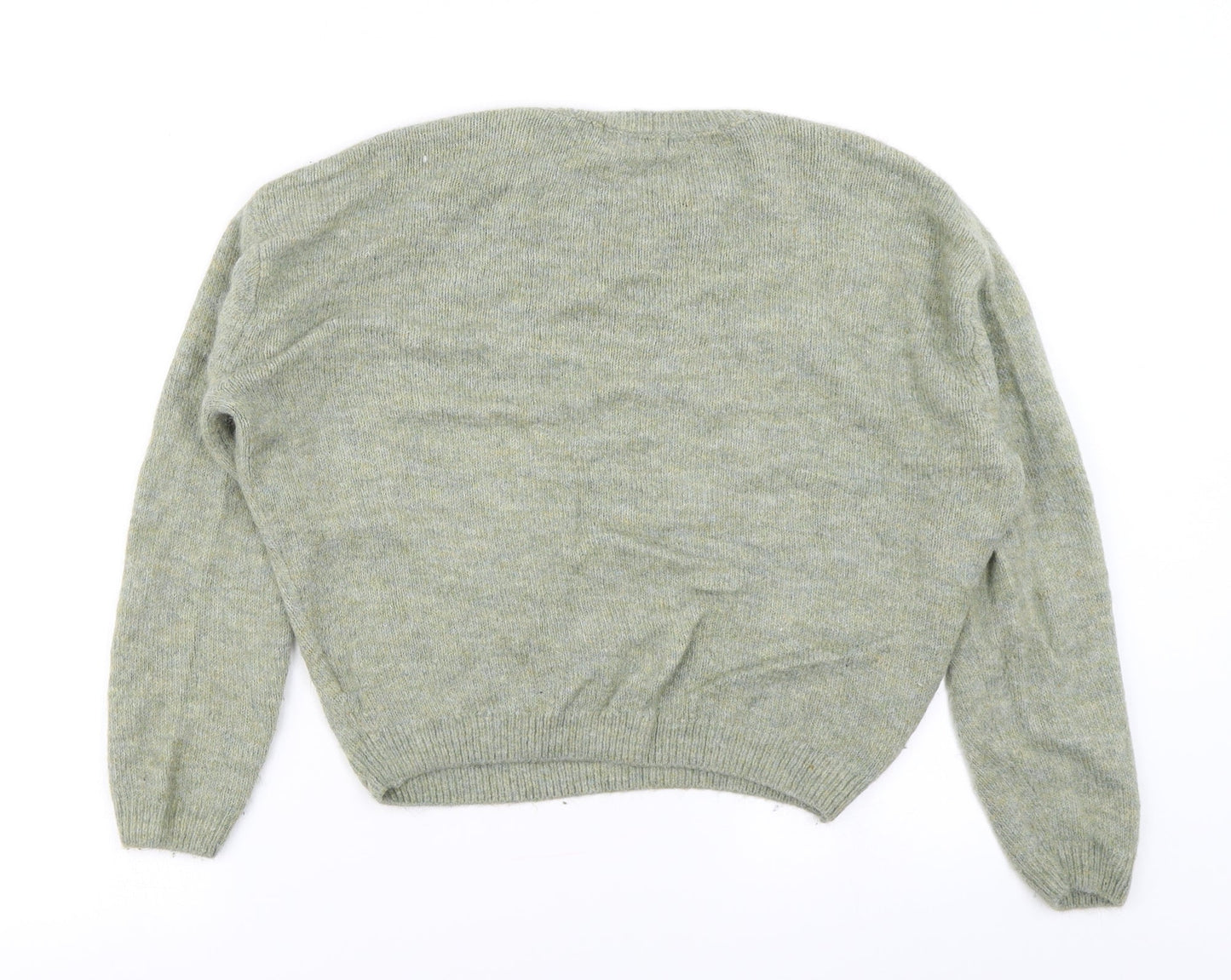 H&M Girls Green  Knit Pullover Jumper Size 11-12 Years
