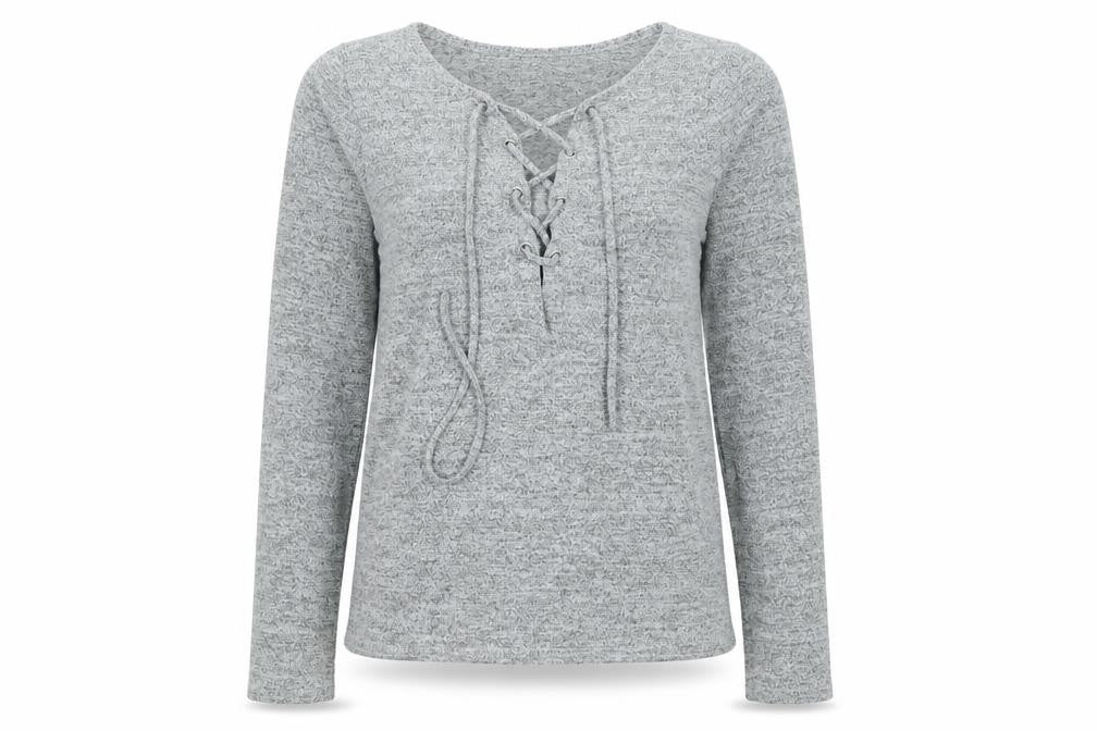 Womens UK Size S Lipsy Grey Basic T-Shirt