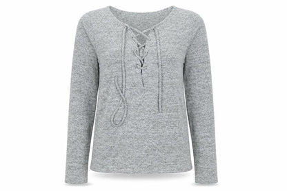 Womens UK Size S Lipsy Grey Basic T-Shirt