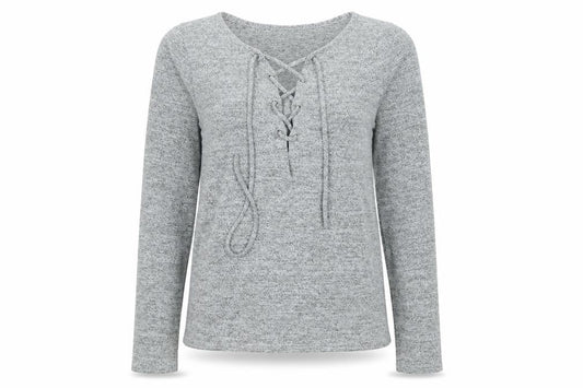 Womens UK Size S Lipsy Grey Basic T-Shirt