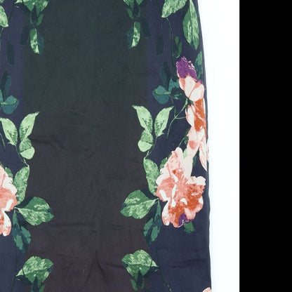 Autograph Womens Blue Geometric  Straight & Pencil Skirt Size 10