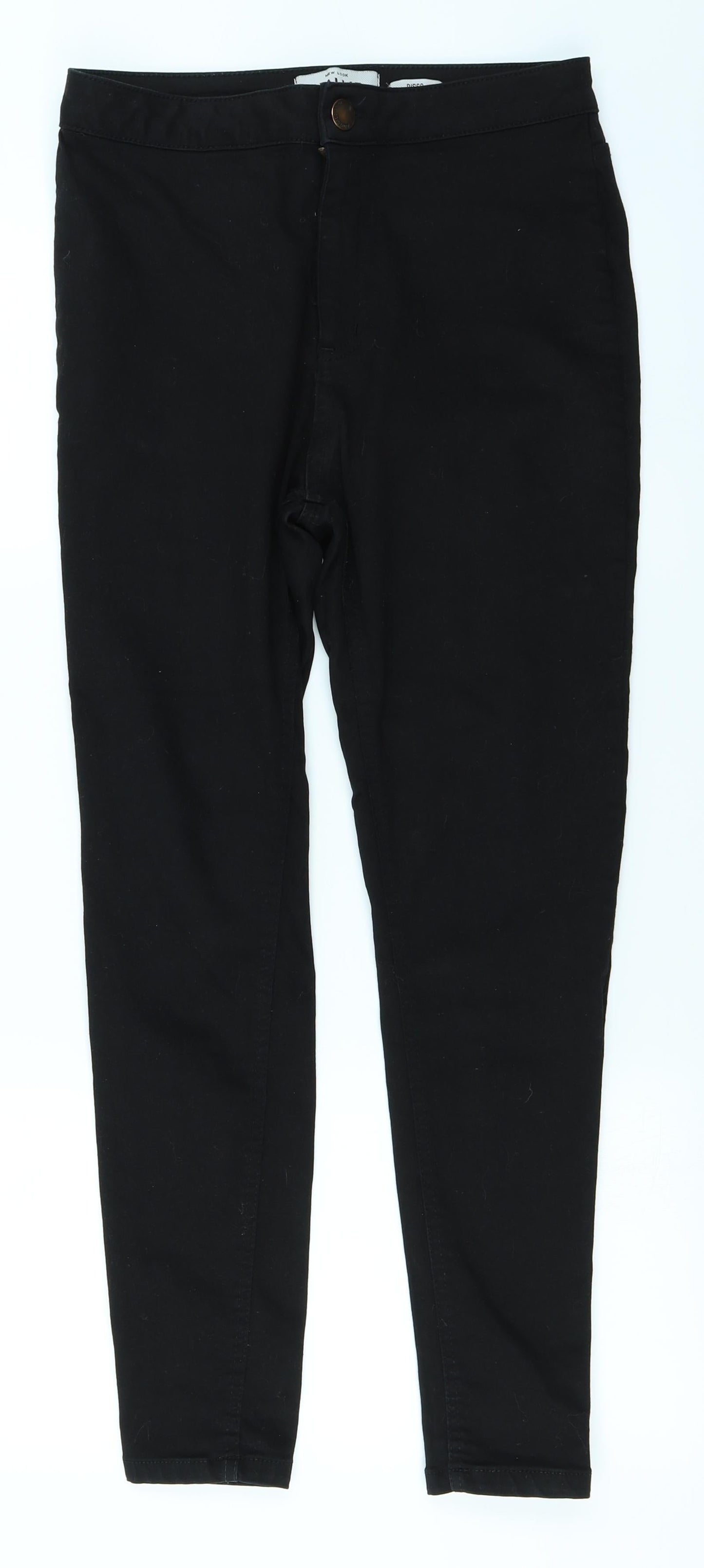 New Look Womens Black  Denim Skinny Jeans Size 12 L25 in