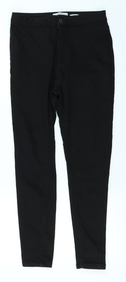 New Look Womens Black  Denim Skinny Jeans Size 12 L25 in
