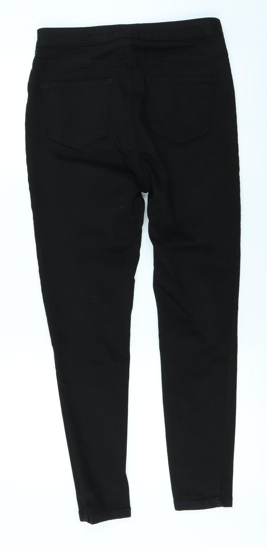 New Look Womens Black  Denim Skinny Jeans Size 12 L25 in