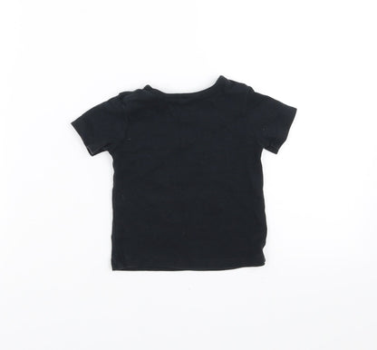 George Baby Black   Basic T-Shirt Size 3-6 Months  - free to be me