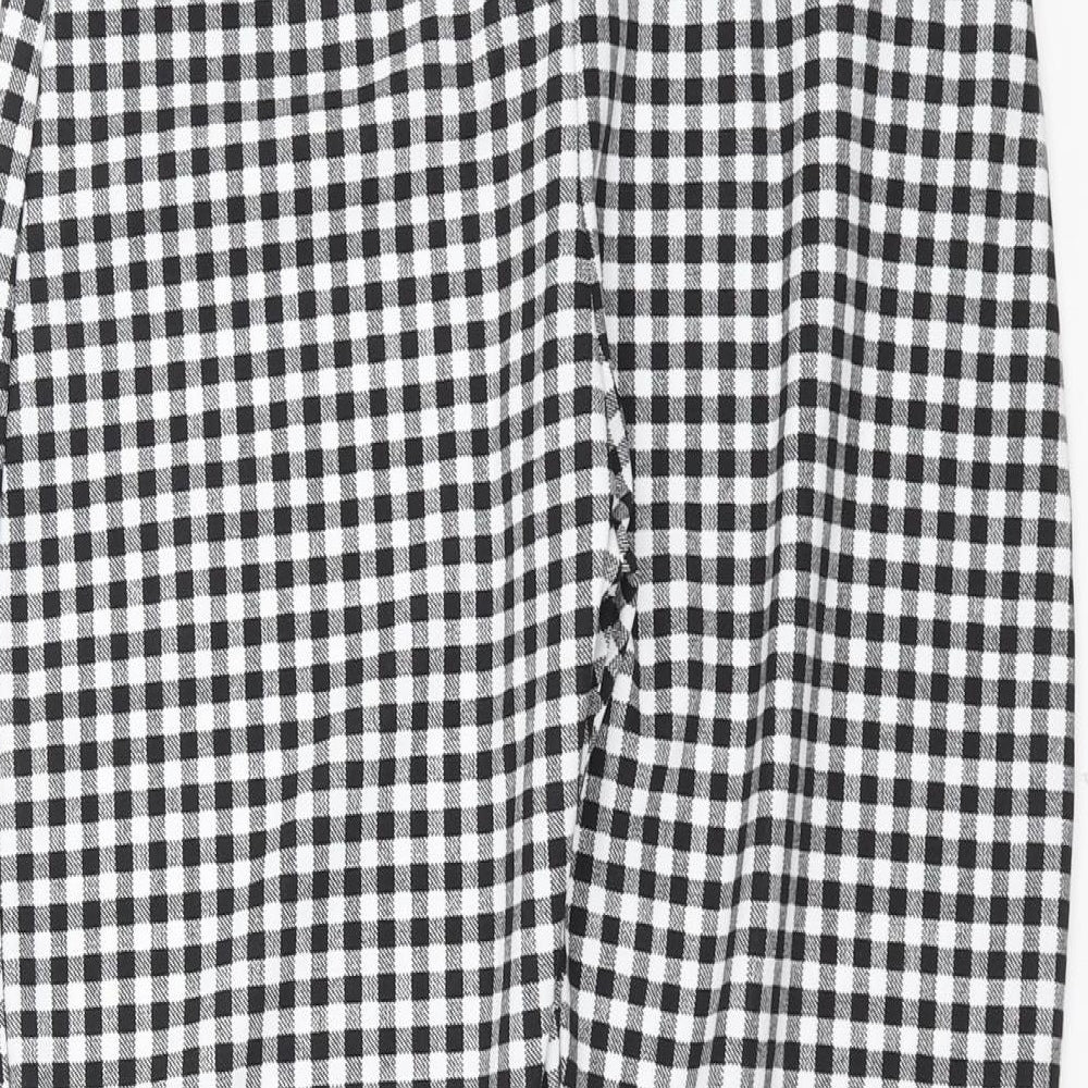Womens UK Size 10 PRETTYLITTLETHING Regular Fit  Black Trousers