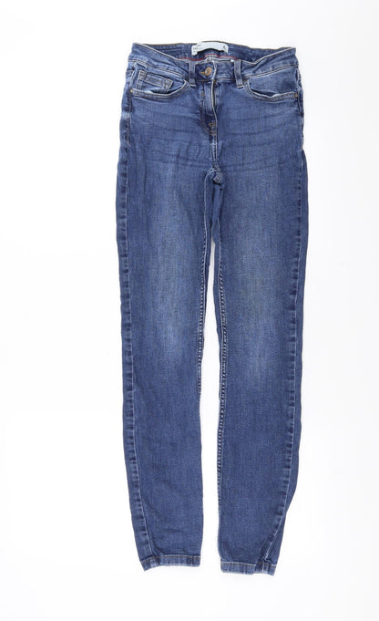 NEXT Womens Blue  Denim Skinny Jeans Size 6 L29 in