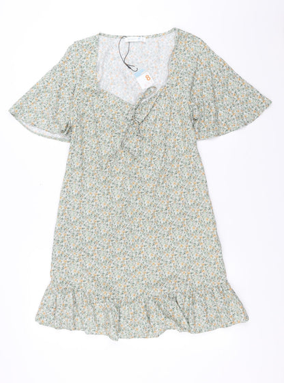 Primark Womens Green Floral  Shift  Size 8