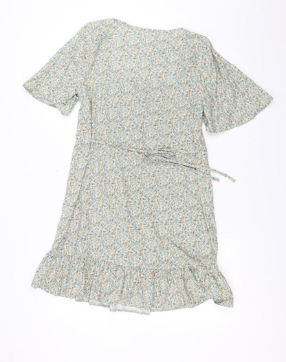 Primark Womens Green Floral  Shift  Size 8