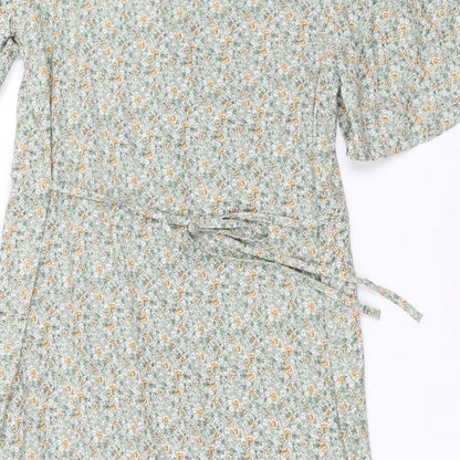 Primark Womens Green Floral  Shift  Size 8