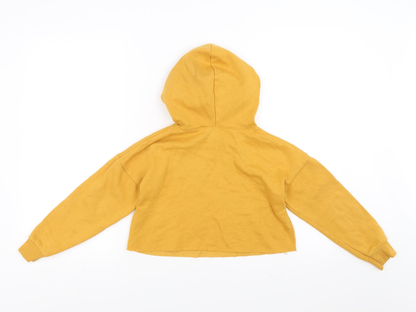 New Look Girls Yellow   Pullover Hoodie Size 9 Years  - cropped state of new york