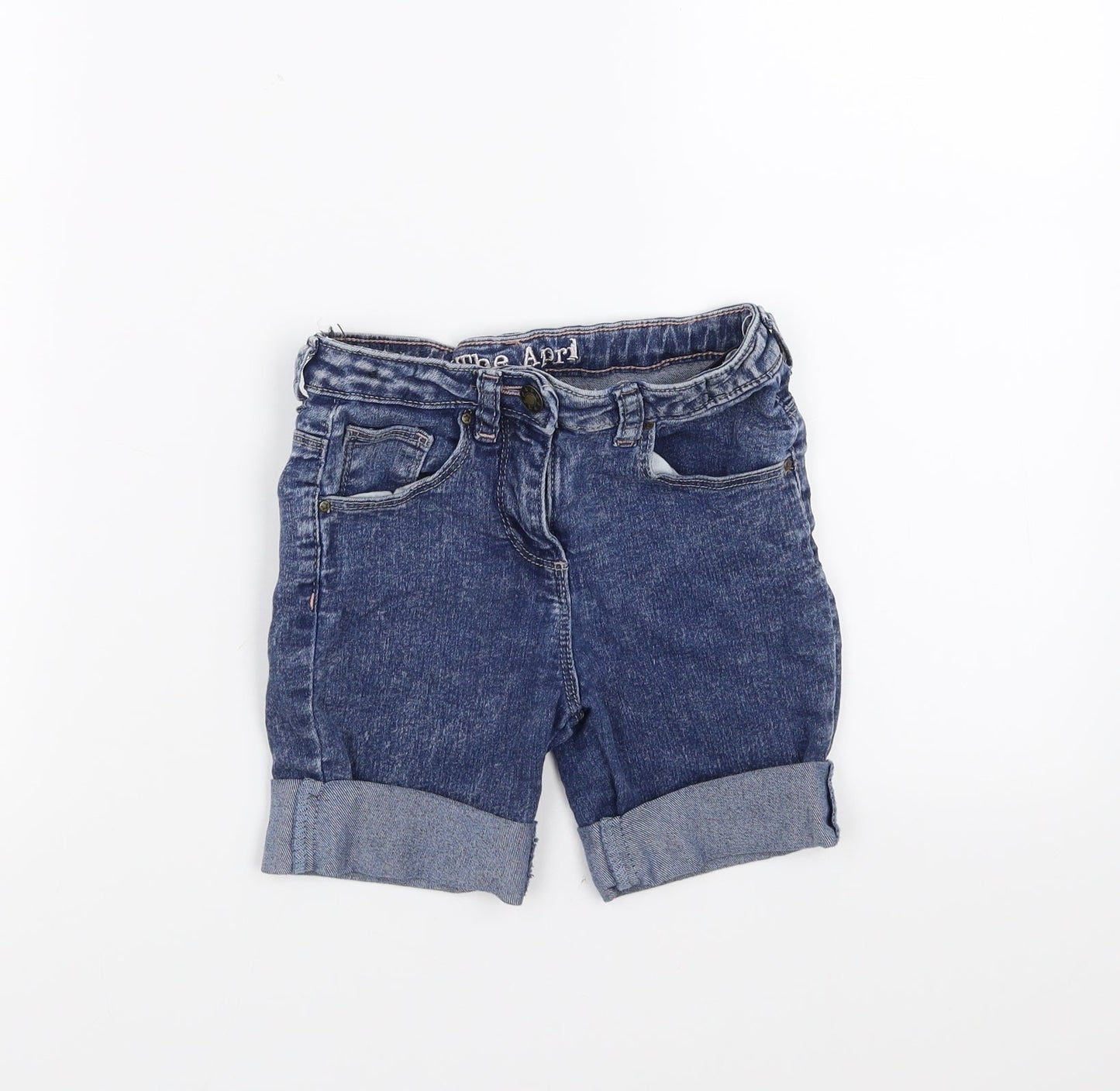 Matalan Girls Blue  Denim Bermuda Shorts Size 7 Years