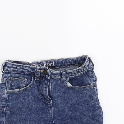 Matalan Girls Blue  Denim Bermuda Shorts Size 7 Years